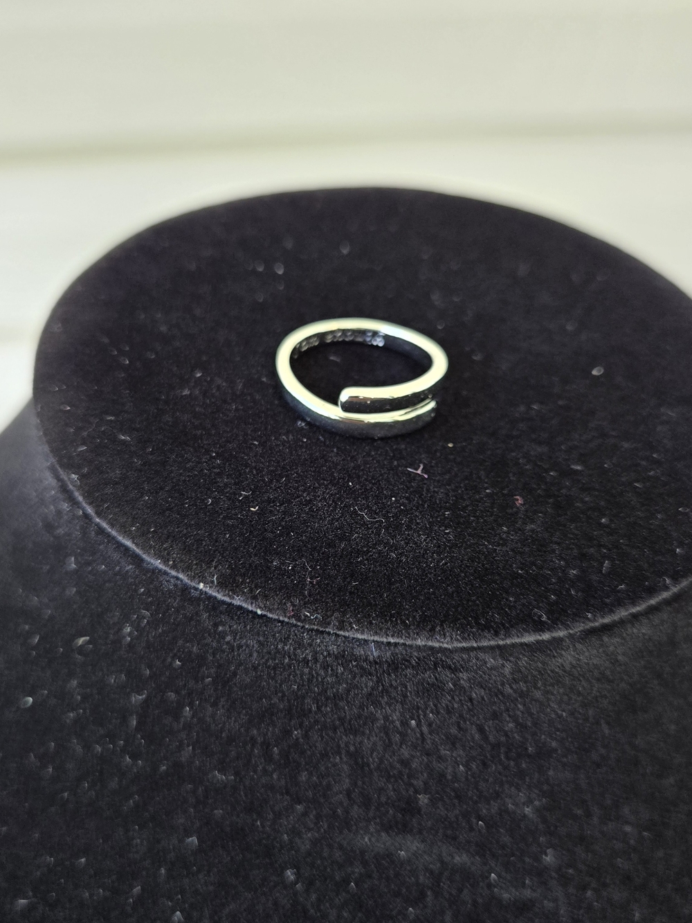 'I Am Enough' Open Band Silver Adjustable Ring - Women's Jewelry